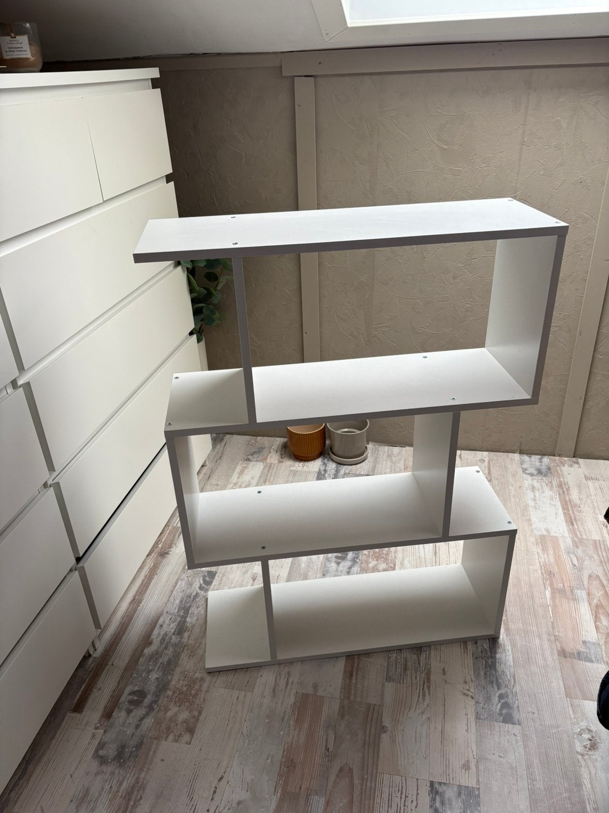 vidaXL Kamerverdeler Boekenkast 3-laags Wit 70x24x97 cm