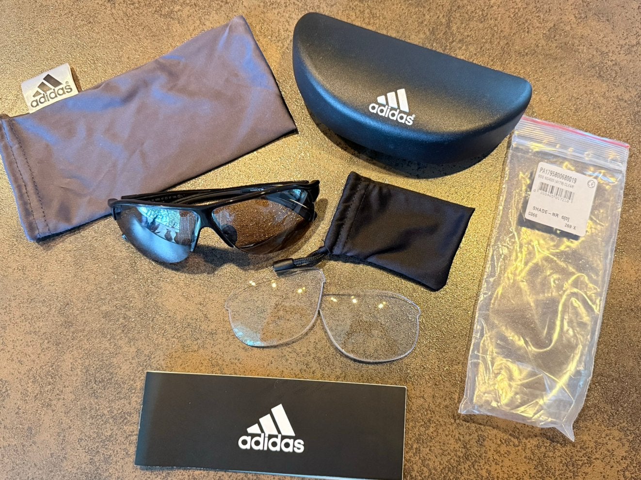 Adidas Evil Eye Explorer A179 Sportbril Compleet Ext Glazen, Ophalen of Verzenden, Zo goed als nieuw, Overige typen