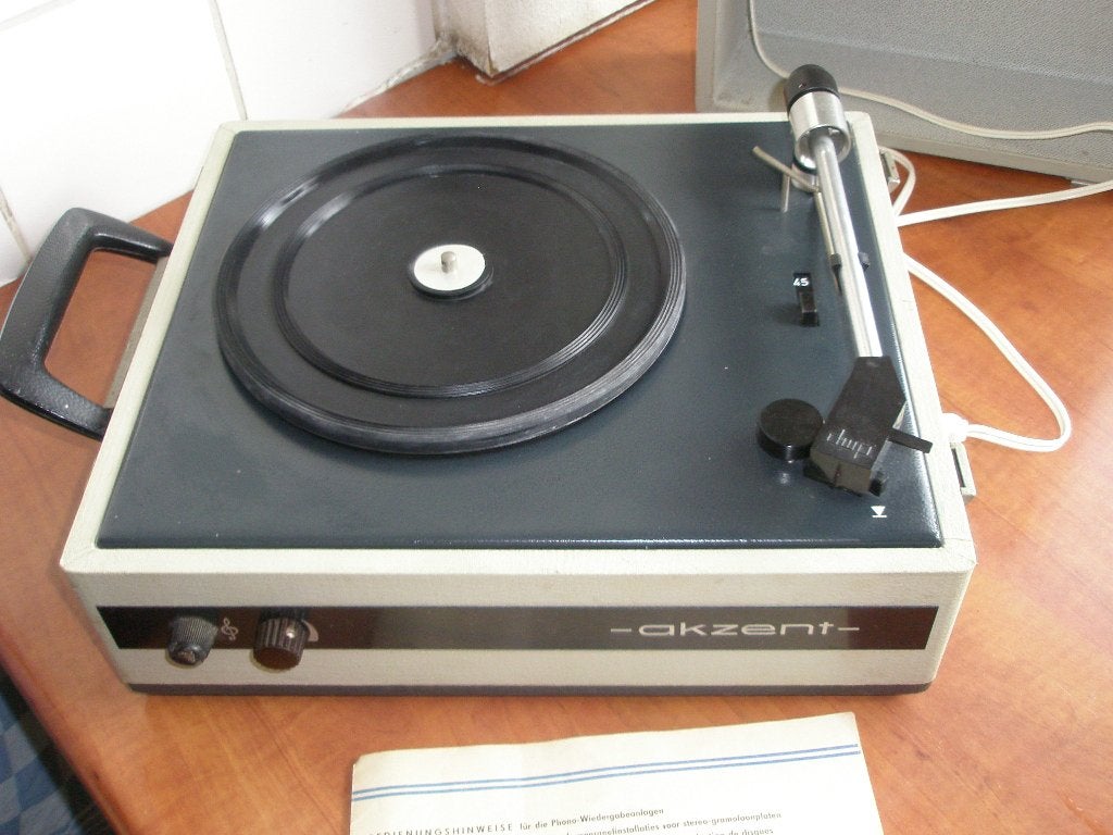 Akzent platenspeler ( made in DDR ), Ophalen of Verzenden, Niet werkend, Platenspeler, Overige merken