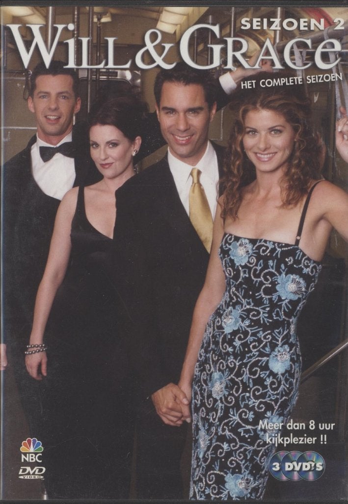 40) Will & Grace, seiz. 2 (3 disc): met Debra Messing, Vanaf 12 jaar, Ophalen of Verzenden, Gebruikt, Romantische komedie