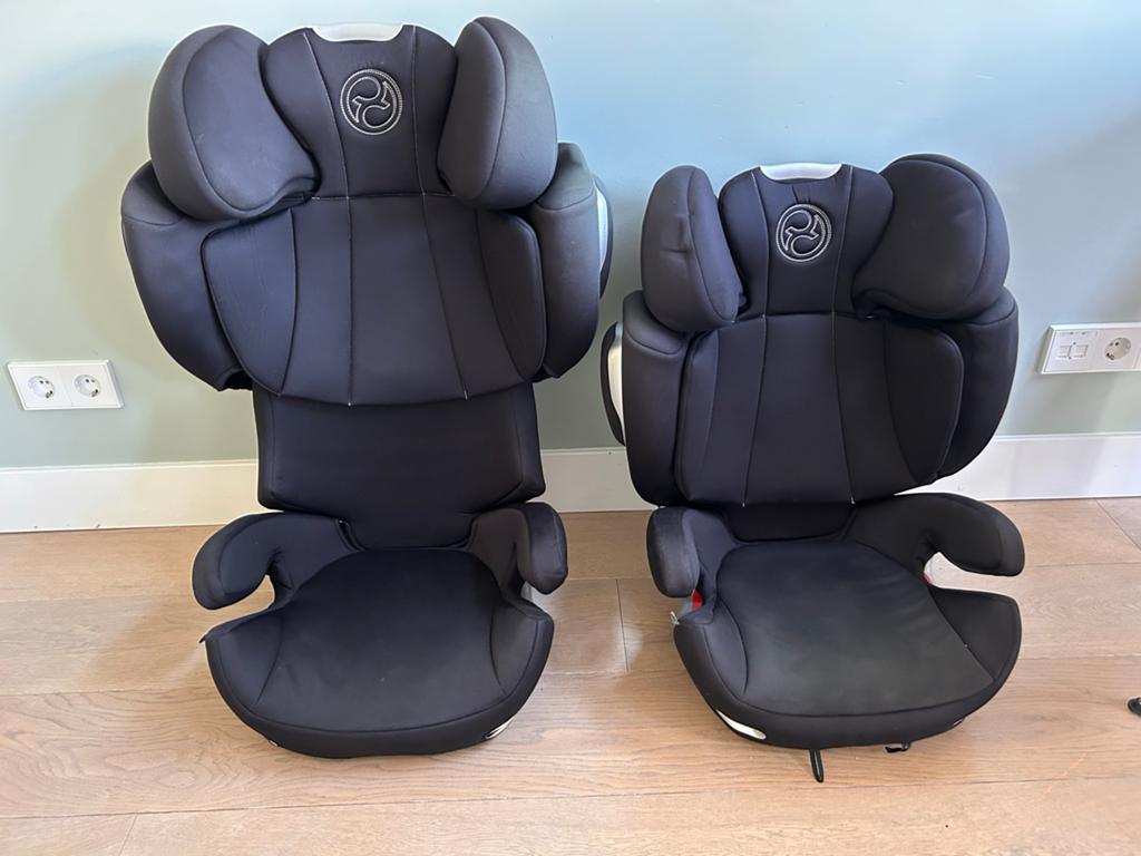 2 Cybex Solution Q-Fix autostoeltjes 15-36 kg, Ophalen, Gebruikt, 15 t/m 36 kg, Zijbescherming