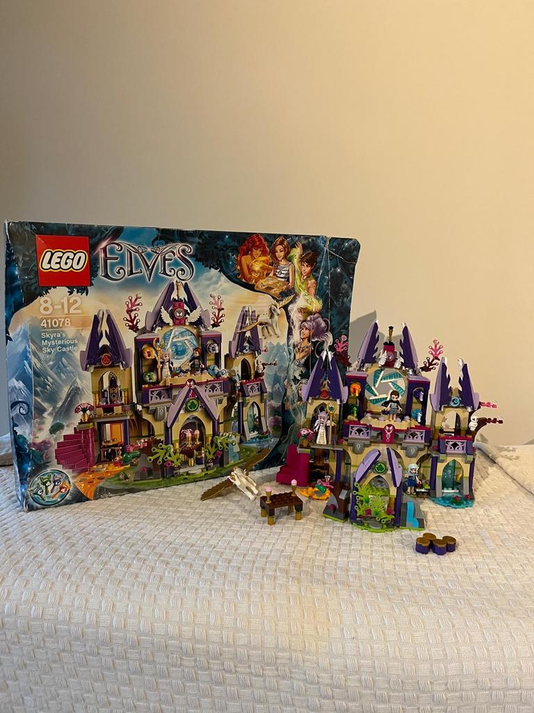 Lego Elves Skyra's Mysterieuze Luchtkasteel (41078), Gebruikt, Overige thema's, Lego, Ophalen of Verzenden