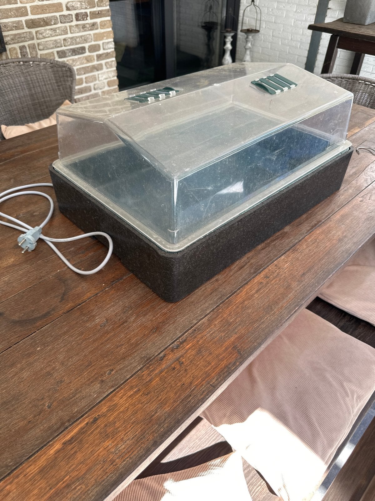 Verwarmde kweekbak voor zaailingen en stekken, Tuin en Terras, Kweekspullen, Ophalen of Verzenden, Gebruikt, Kweekbak