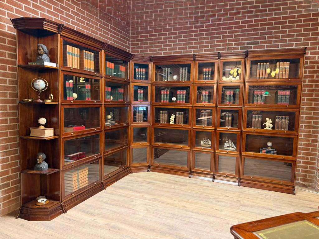 Globe Wernicke hoek boekenkast, Ophalen, 200 cm of meer, Engels kantoor, Jan frantzen