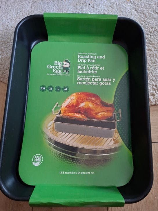 1x nieuwe Big Green Egg Roasting and Drip Pan 34x24cm, Ophalen of Verzenden, Nieuw