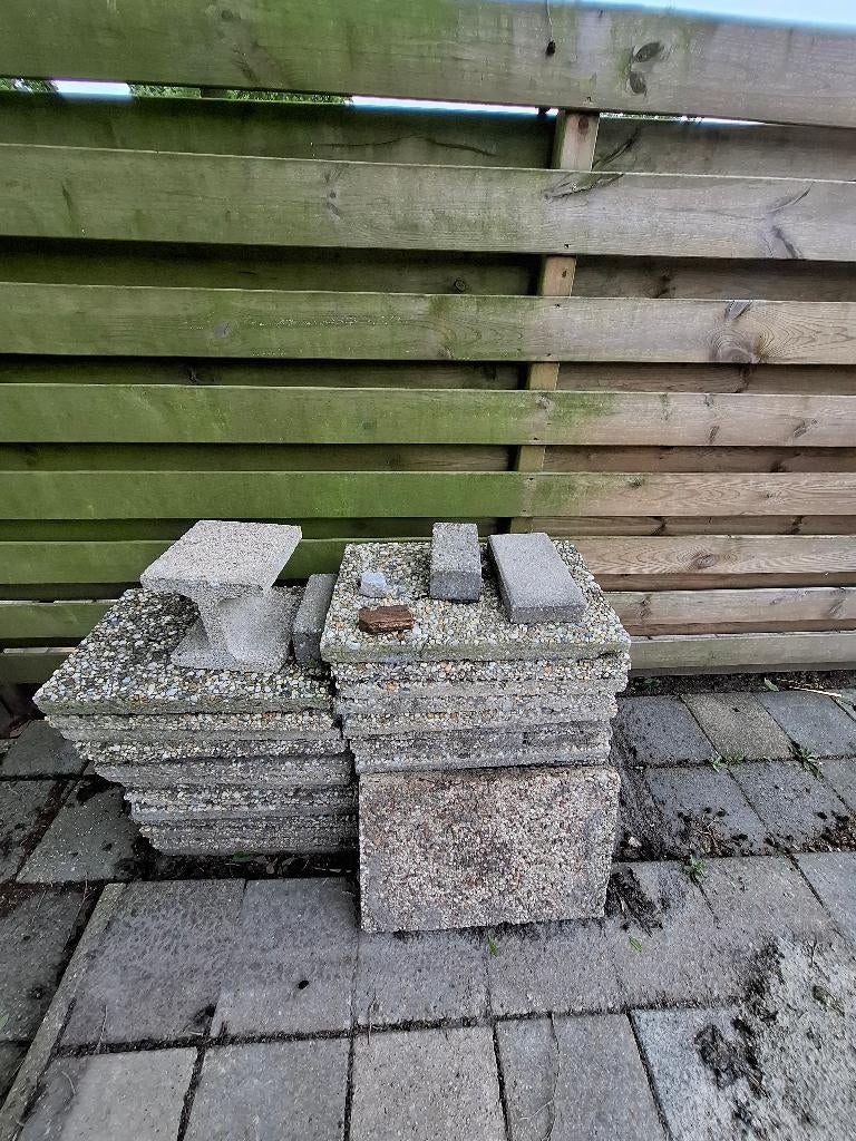 grindtegels, Ophalen, Gebruikt, 5 tot 10 m², Beton