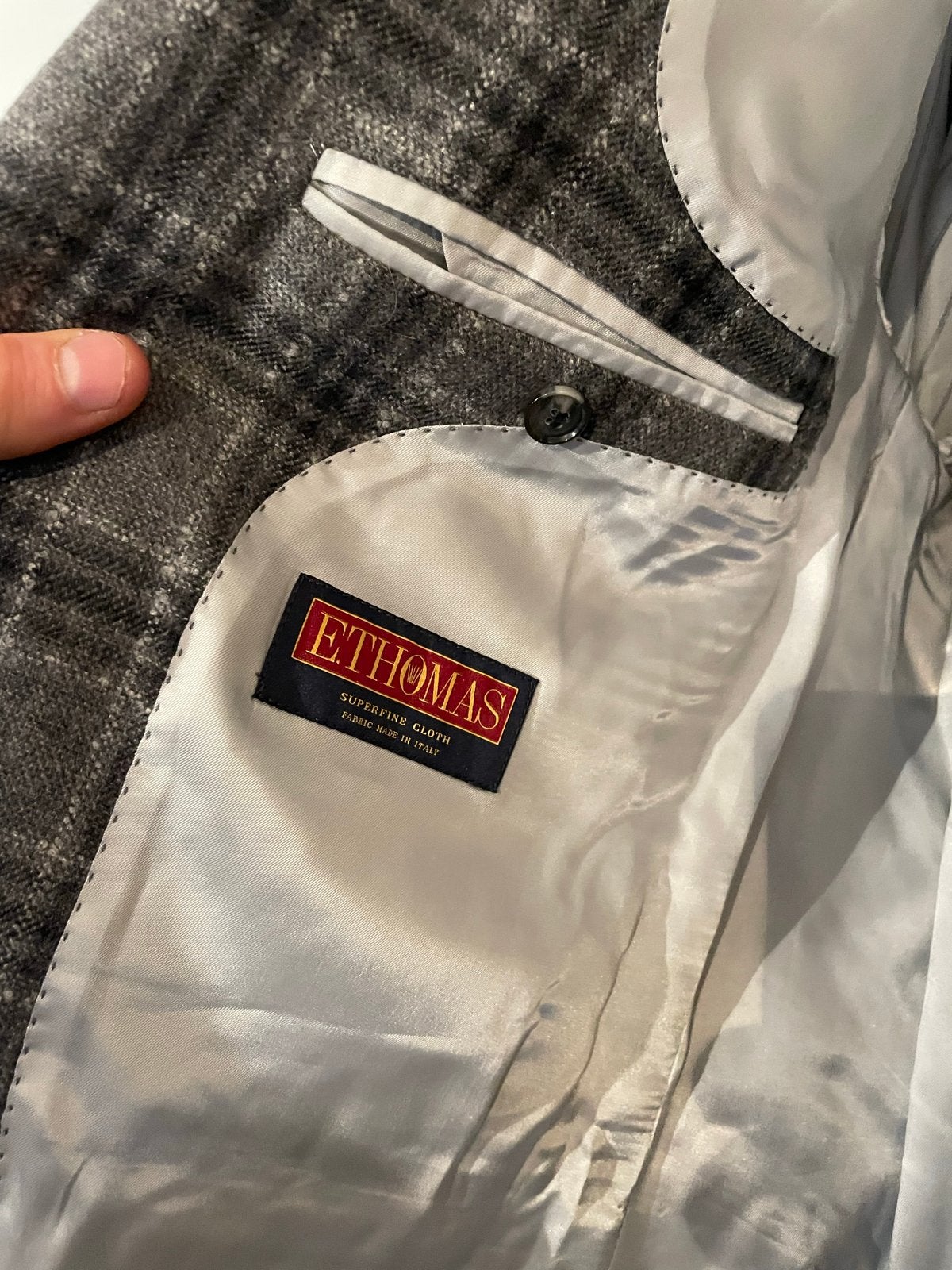 Suitsupply Lazio Pak - Grijs - Wol/Kasjmier/Mohair/Zijde, Ophalen of Verzenden, Gedragen, Maat 52/54 (L), Grijs