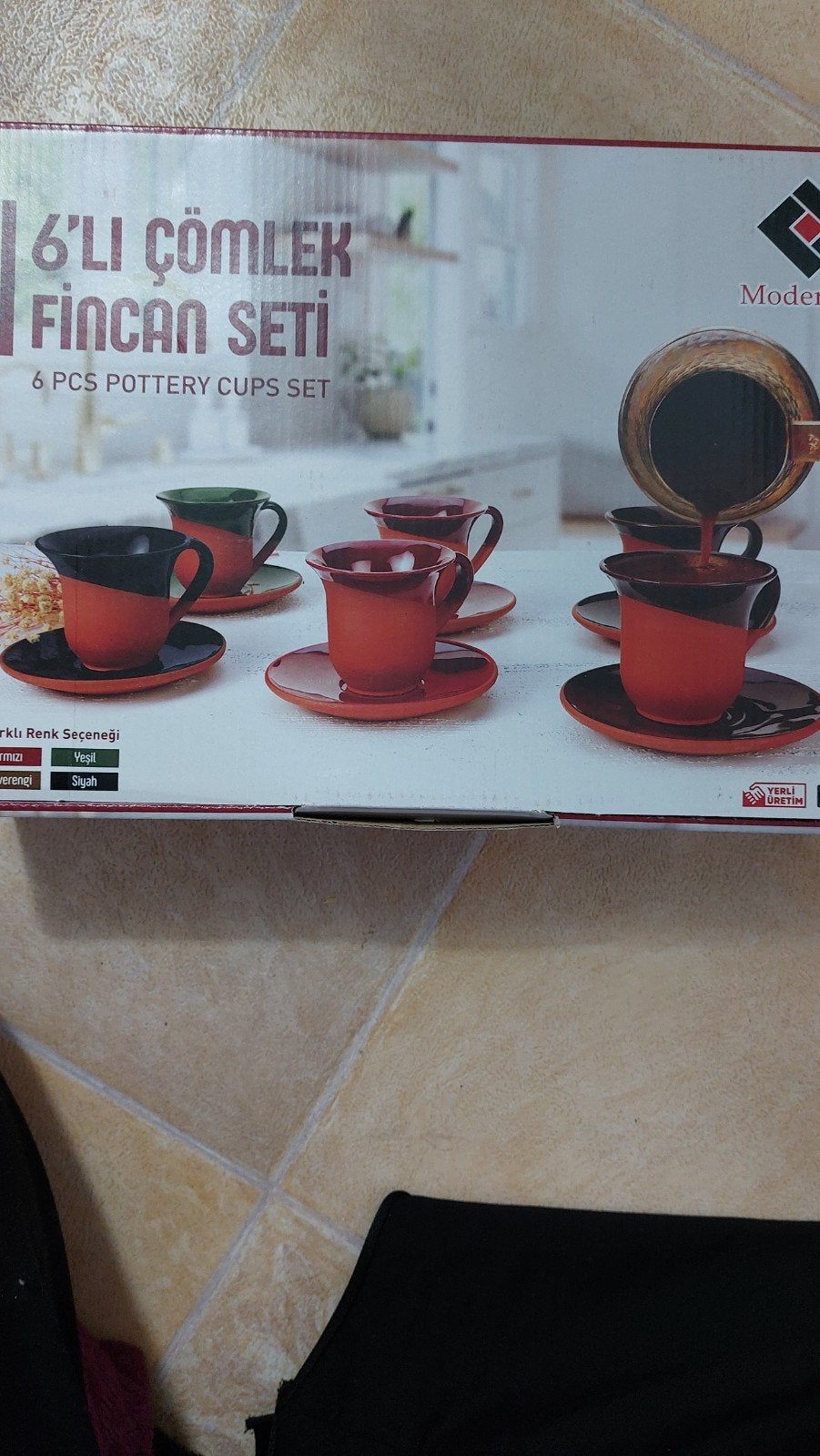 6 Nieuwe Nespresso Kopjes - Aardewerk Rood/Bruin, Ophalen, Nieuw, Aardewerk, Kop(pen) en/of Schotel(s)