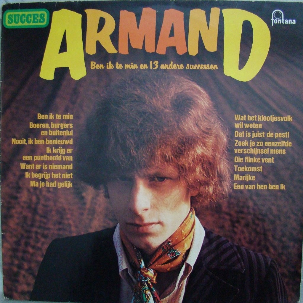 Armand - Ben Ik Te Min (en 13 andere successen) - VINYL 1966, LP, Inclusief binnenhoes, Ophalen of Verzenden, Zo goed als nieuw