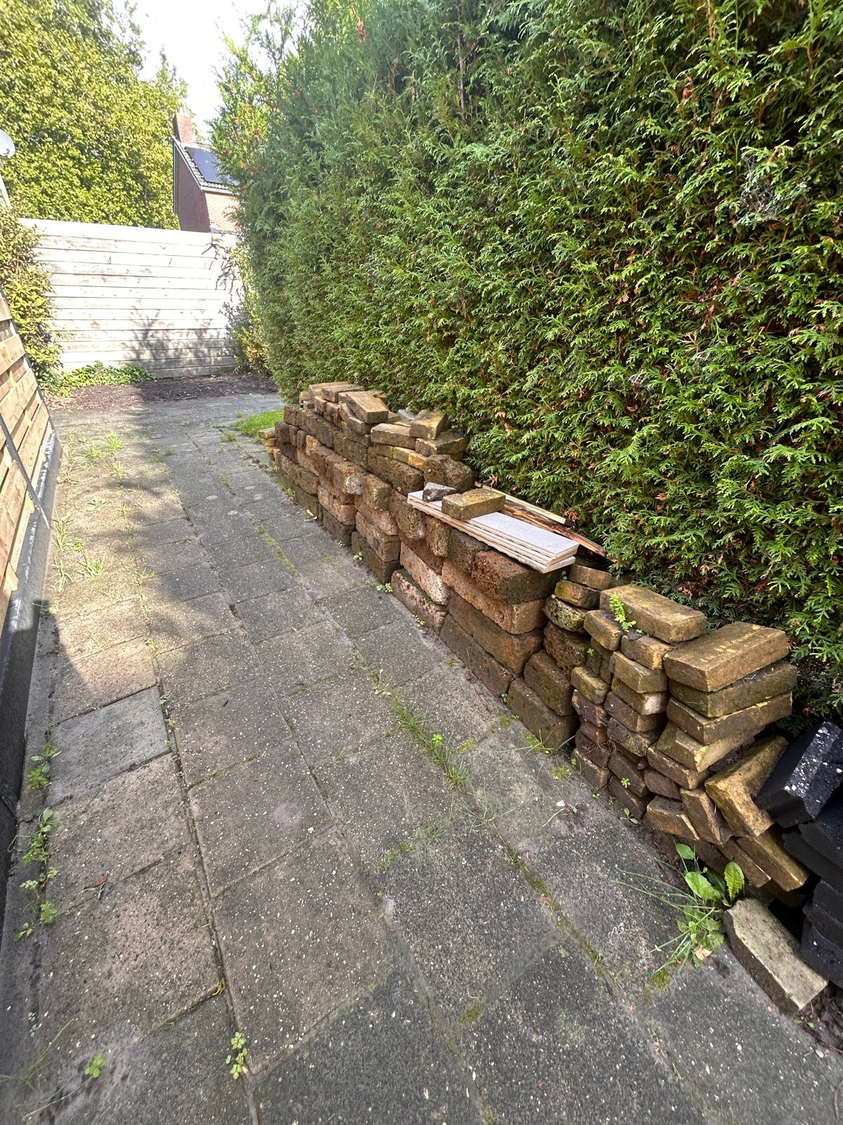 Gebruikte klinkers voor tuin of oprit, Ophalen, Gebruikt, Klinkers, 10 m² of meer