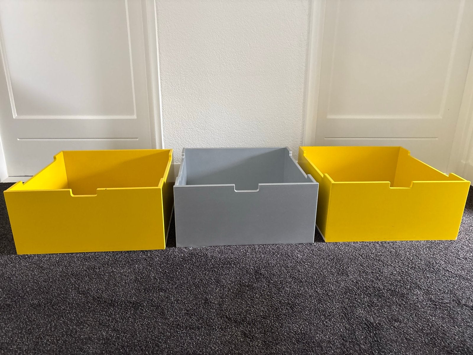 3 Bopita Mix & Match lades (2x geel, 1x zilvergrijs), Gebruikt, 50 tot 70 cm, Ophalen, Minder dan 90 cm