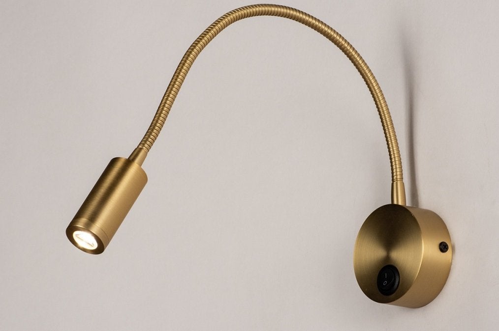 wandlamp led goud messing bank bed hal tafel schilderij lamp, Ophalen of Verzenden, Nieuw