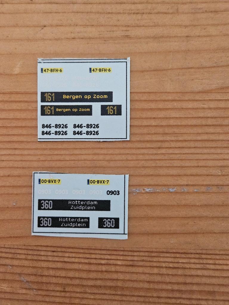 Decals 1:87, Hobby en Vrije tijd, Modelauto's | 1:87, Ophalen of Verzenden, Nieuw, Bus of Vrachtwagen, Overige merken