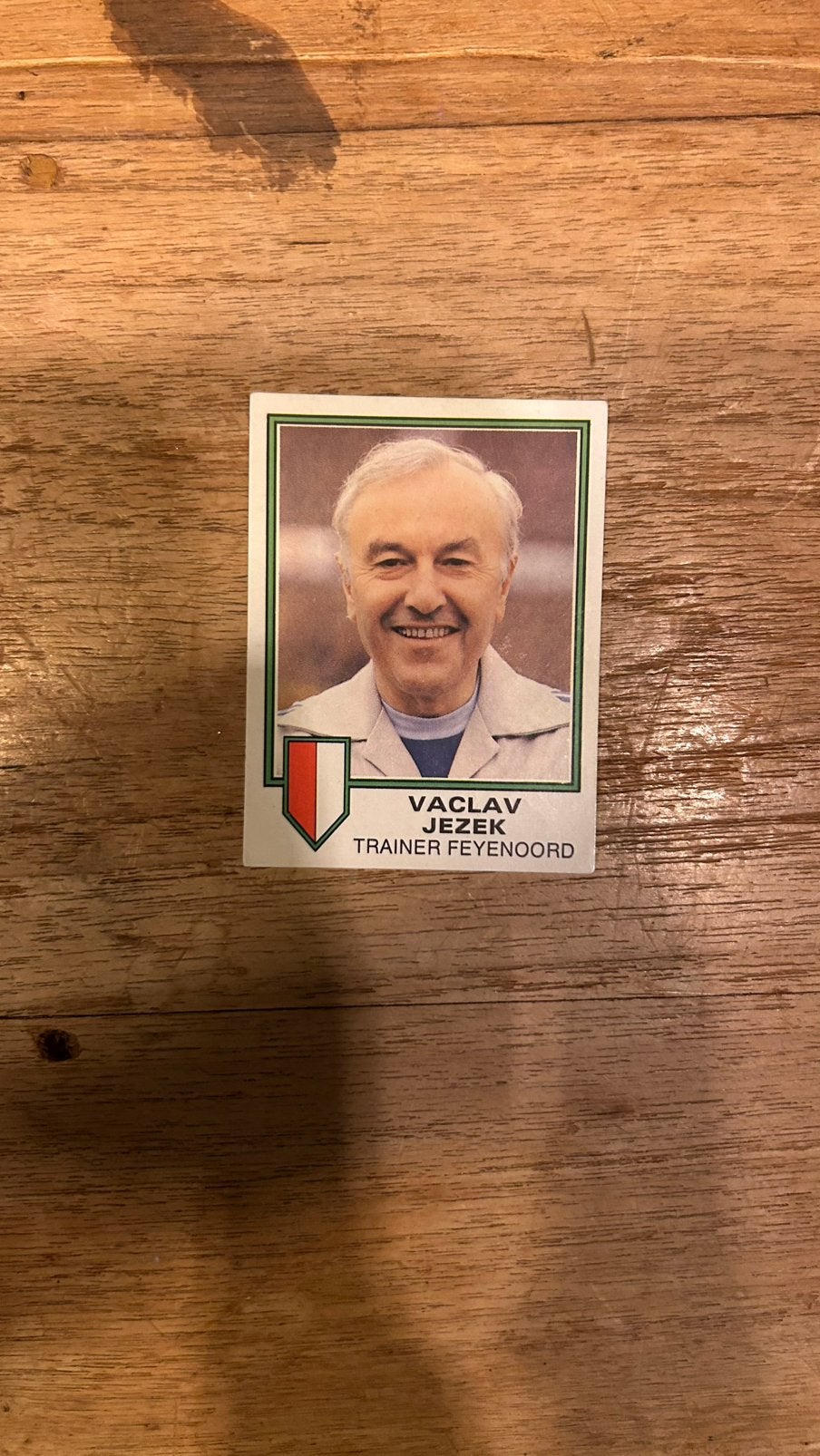 Panini Voetbal 81 plaatje Vaclav Jezek Feyenoord, Verzenden, Zo goed als nieuw, Sticker