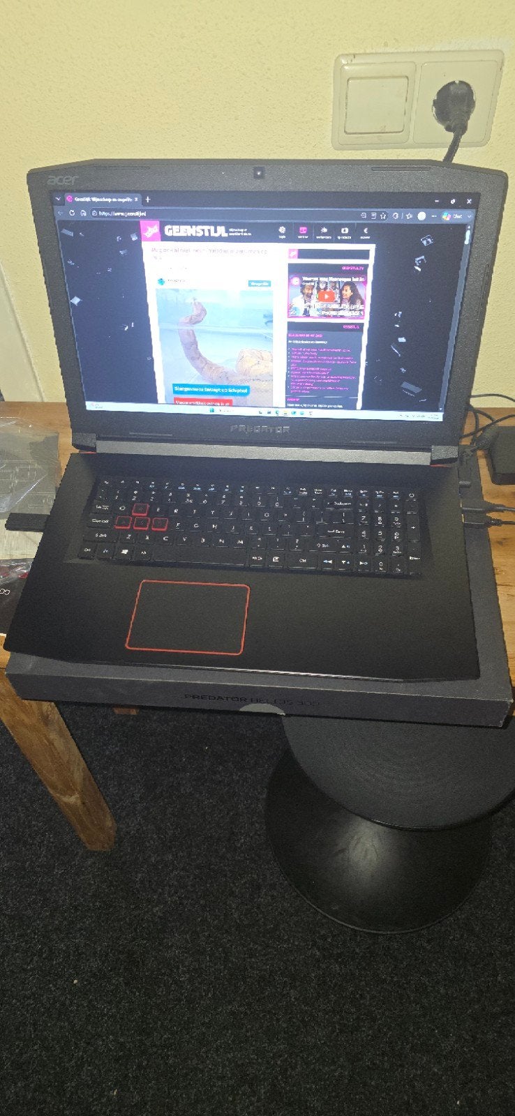 Acer Predator Helios 300 Gaming Laptop, Computers en Software, Windows Laptops, Ophalen, Gebruikt, Met videokaart, 8 GB