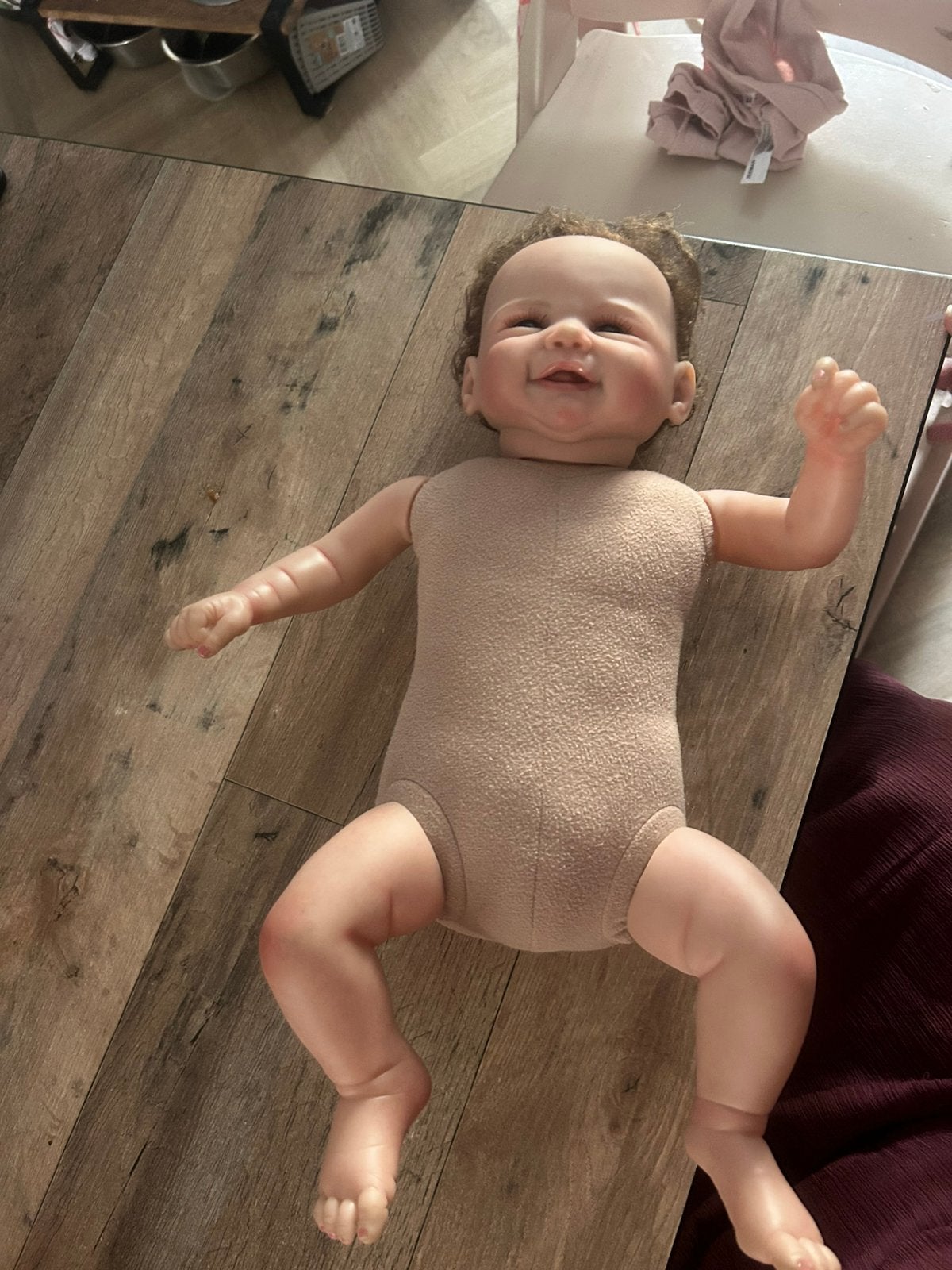 Levensechte baby pop, Ophalen, Zo goed als nieuw, Pop, Levensecht of Reborn