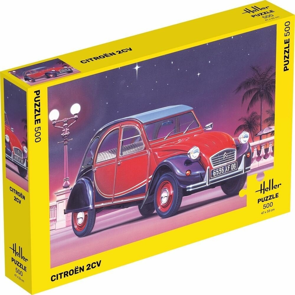 Puzzel Citroën 2 PK 500 stuks Heller, Ophalen of Verzenden, Nieuw
