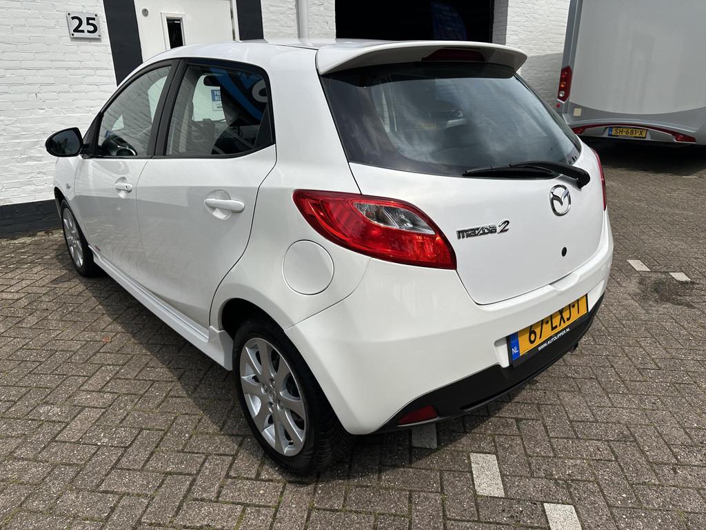 Mazda 2 1.3 GT-M Line Nieuwe apk bij aflevering/Airco/All se, Voorwielaandrijving, Gebruikt, 4 cilinders, Wit