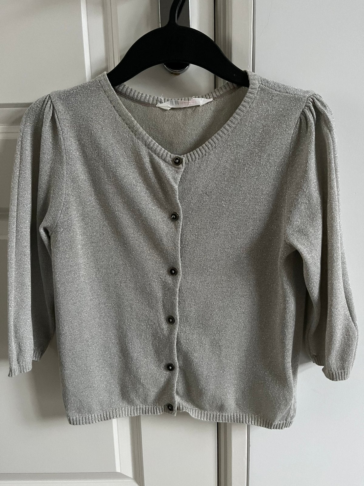 Zilverkleurig vestje met glitters maat 146-152, Ophalen of Verzenden, Zo goed als nieuw, Meisje, Trui of Vest