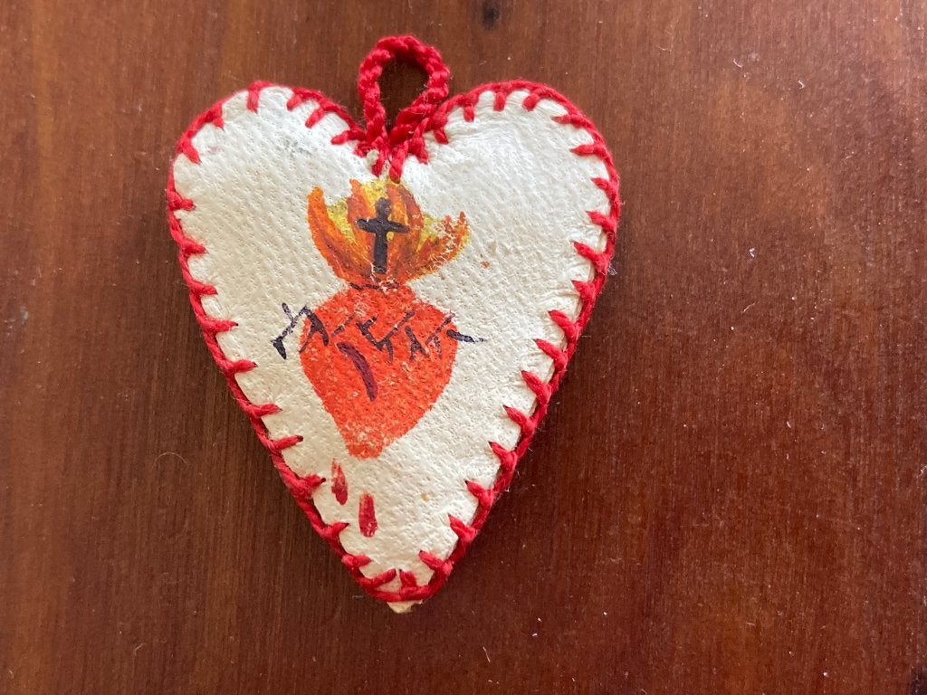 Agnus Dei hangertje, Heilig hart van Jezus, Antiek en Kunst, Ophalen of Verzenden