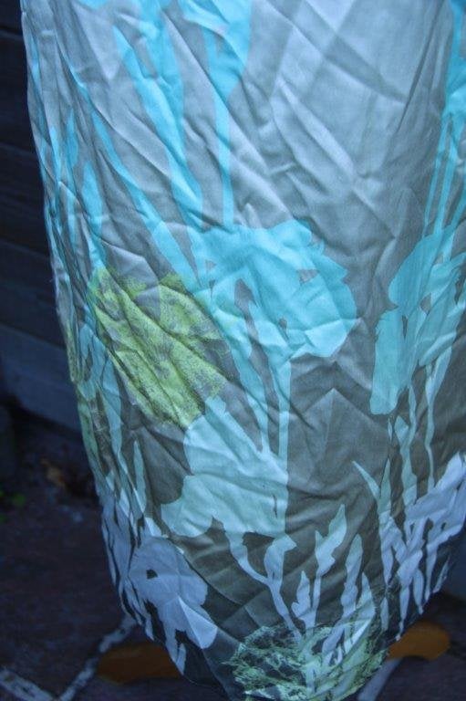 Jurk creme/ aqua/ geel Luisa Cerano mt 40 Vaste prijs, Maat 38/40 (M), Geel, Ophalen of Verzenden, Zo goed als nieuw