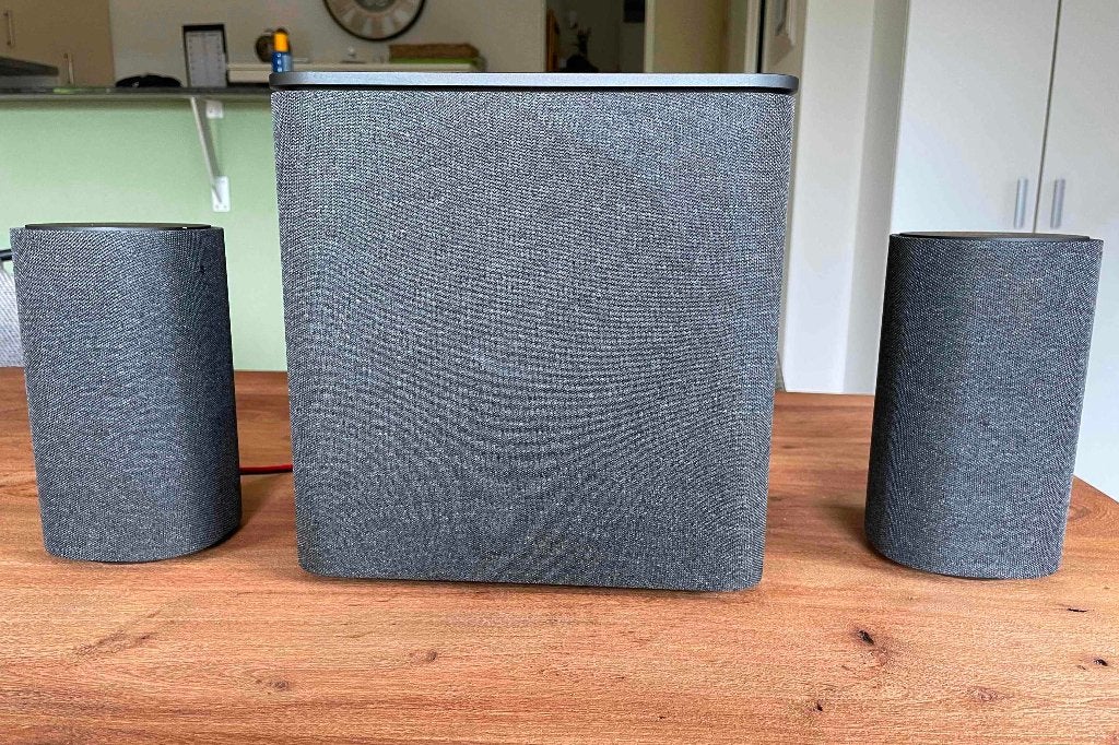 Loewe 2.1 Luidspreker Systeem Klang 1, Gebruikt, 2.1-systeem, 70 watt of meer, Overige spelers