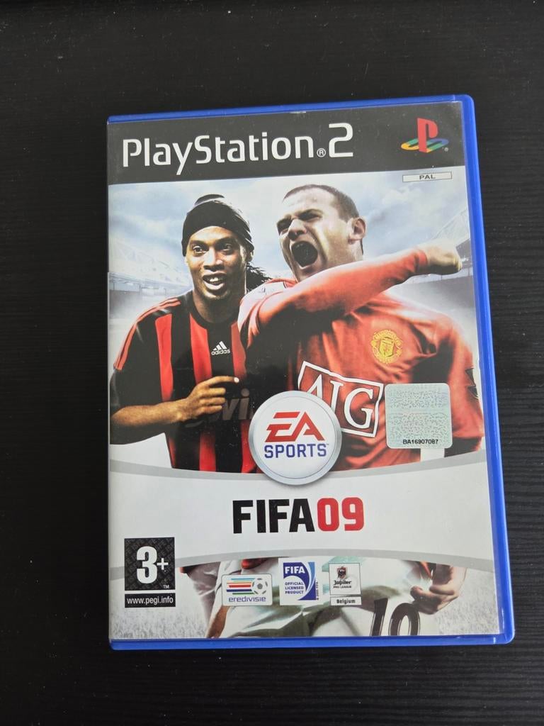 FIFA 09 PlayStation 2 (PS2) voetbalspel, Ophalen, Gebruikt, Overige kleuren, Zonder controller