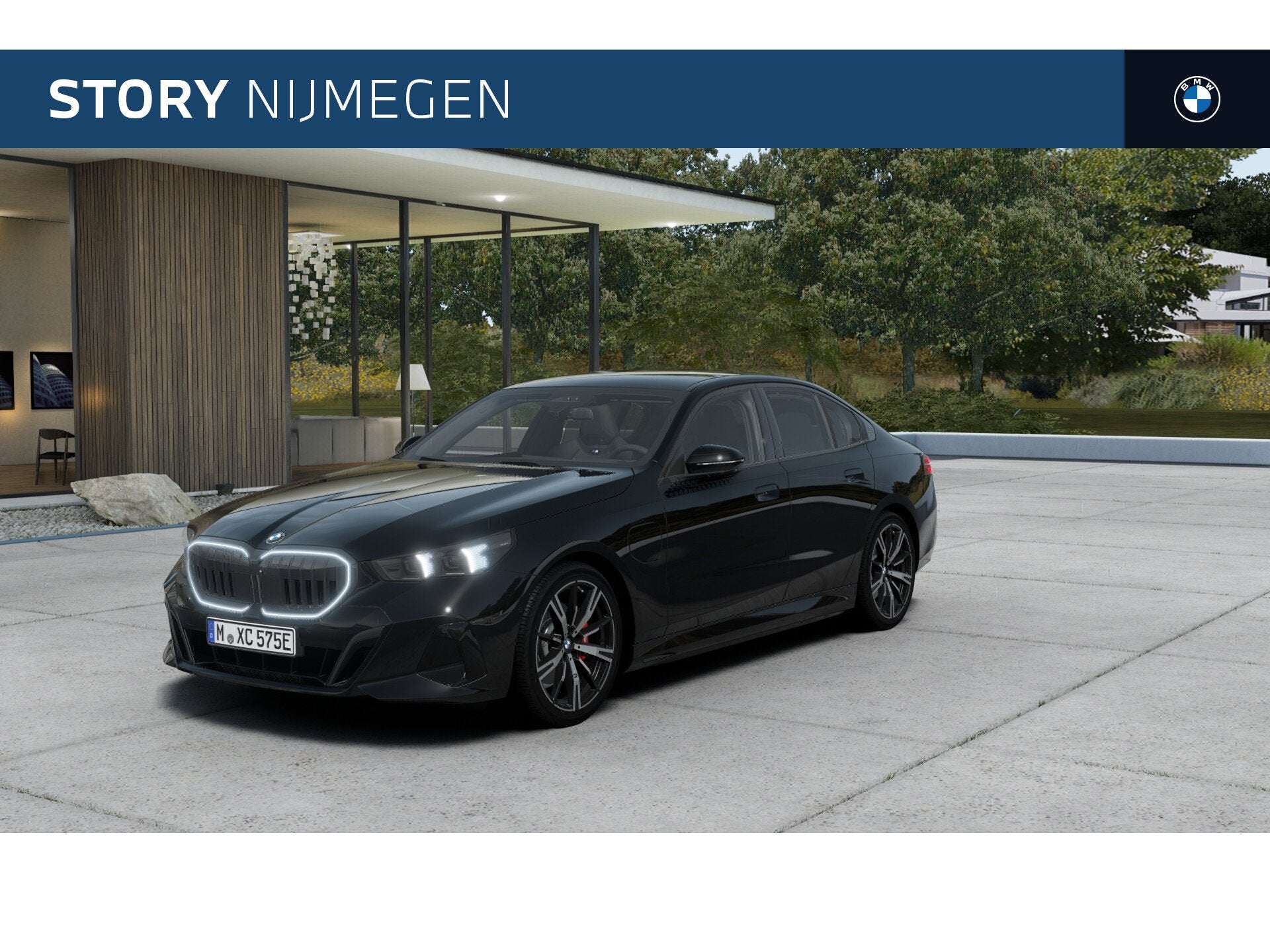 BMW 5 Serie 530e M Sport Automaat / Panoramadak / Trekhaak /, Automaat, Achterwielaandrijving, Zwart, Zwart