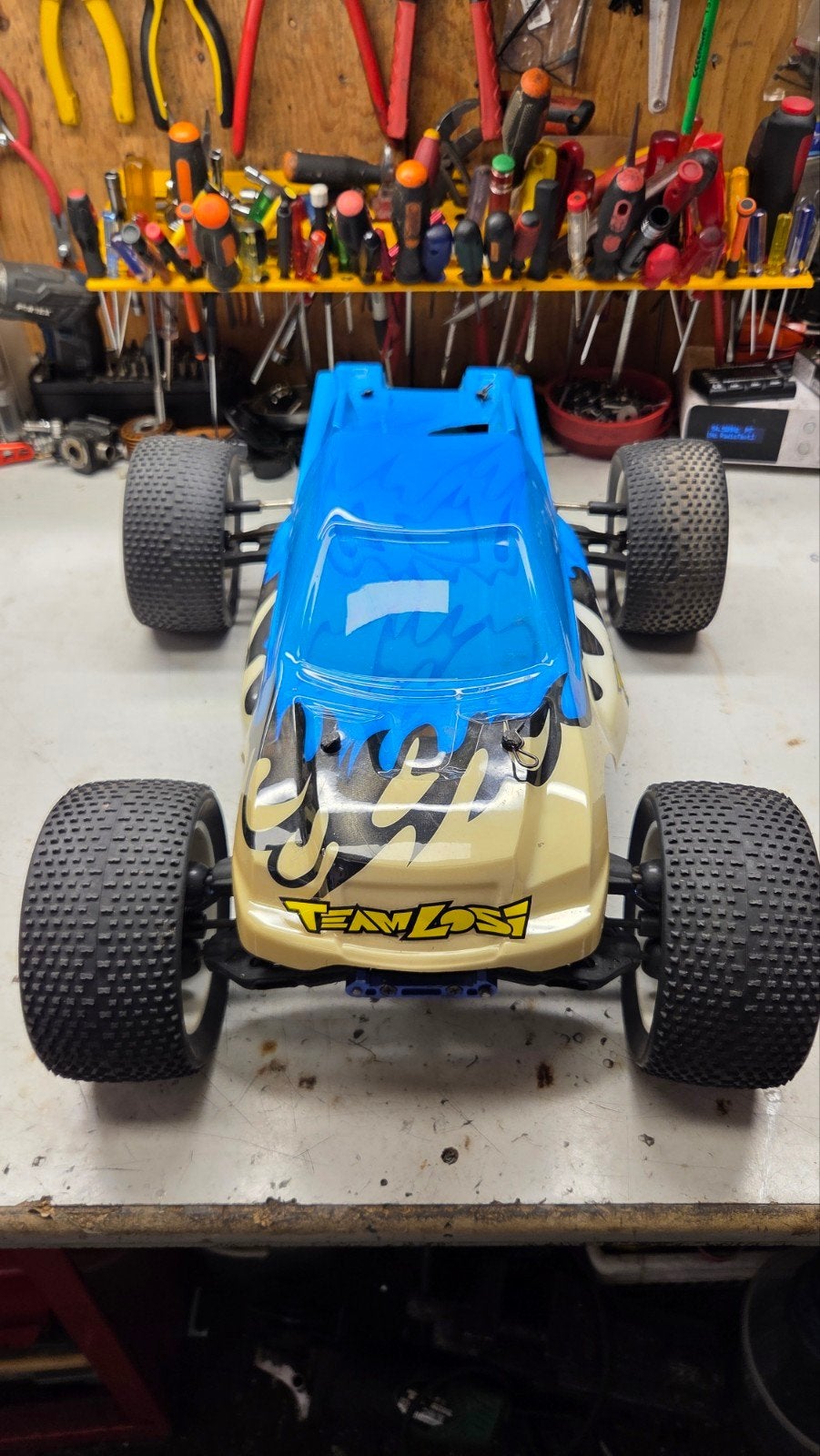 Te koop mooie team losi, Gebruikt, Auto offroad, Ophalen of Verzenden, Schaal 1:8