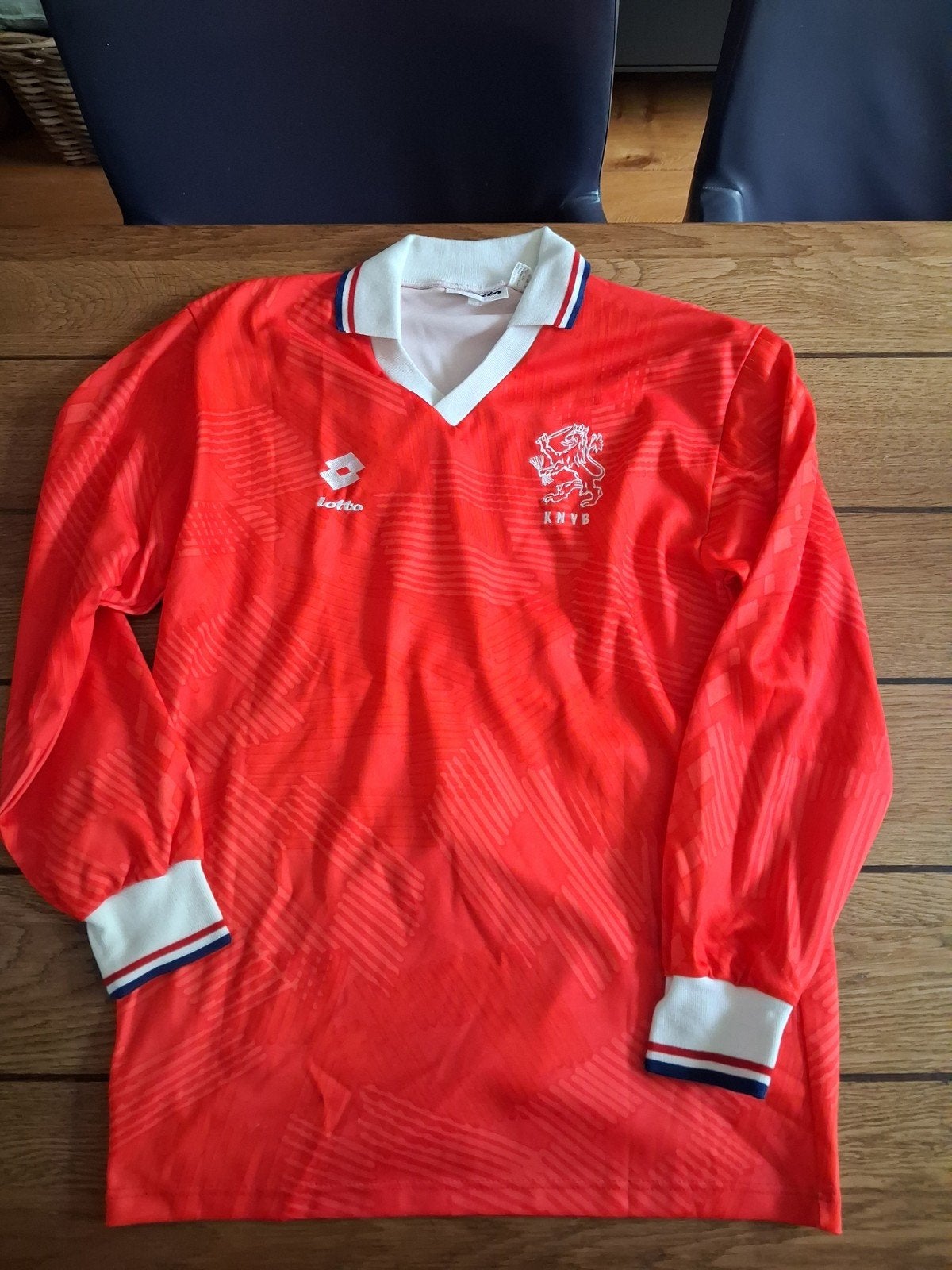 Nederlands Elftal Shirt KNVB Lotto Match Worn 1992 XL, Lotto, Maat 56/58 (XL), Oranje, Ophalen of Verzenden