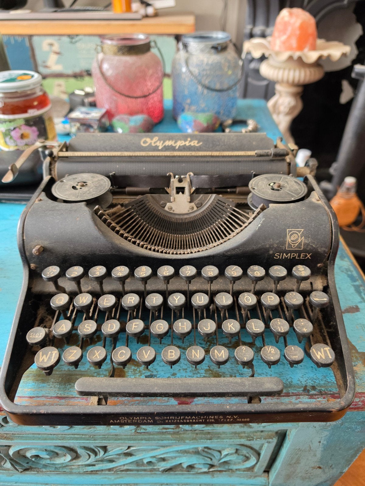 Antieke Olympia Simplex Typemachine (ca. 1930s), Diversen, Ophalen