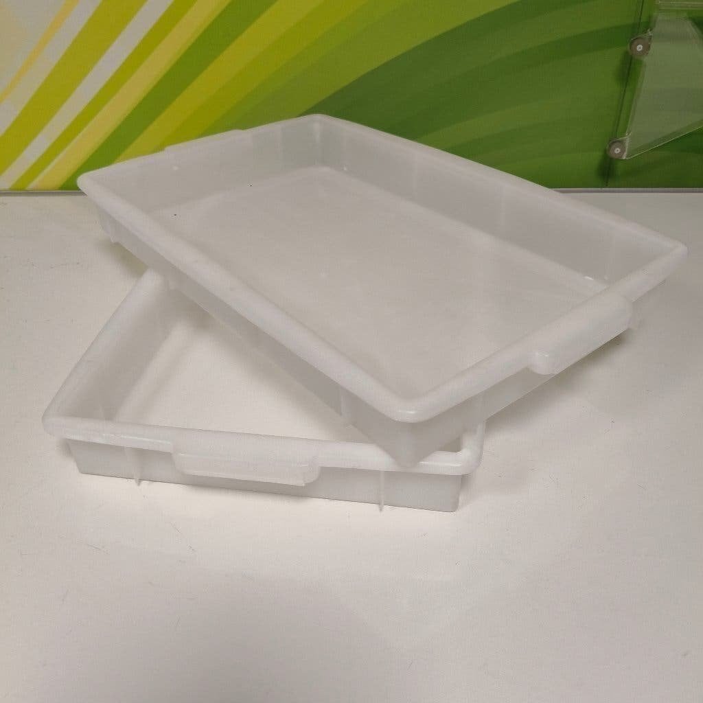 2x stapelbak / lekbak 6x56x35cm hxlxb, Ophalen, Gebruikt, Minder dan 35 cm, Krat