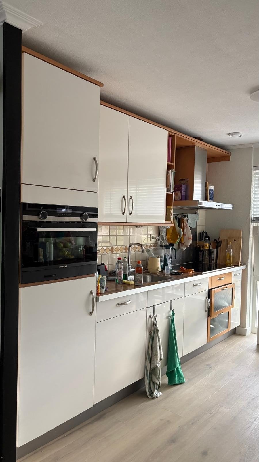 Dubbelwandige Keuken te koop inclusief apparatuur, Ophalen, Gebruikt, Wit, Dubbelwandige keuken