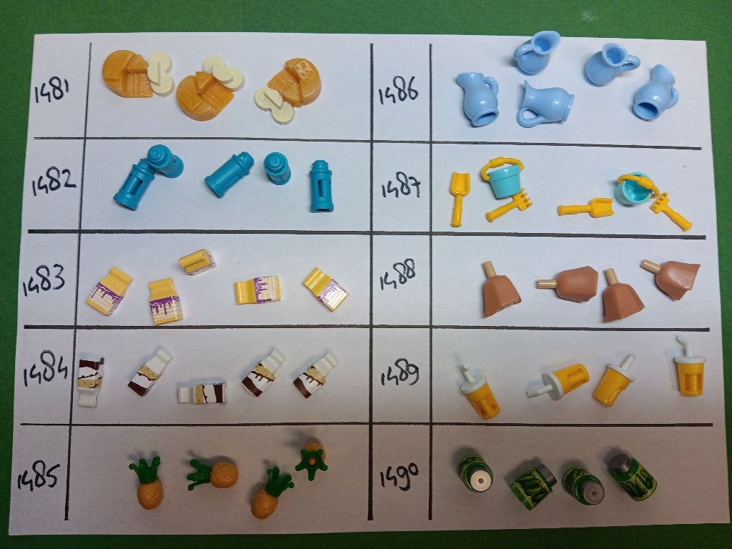 Playmobil Eten #09 Kaas Ananas Snoepzak Kan Pak Bus  Pot, Verzenden, Gebruikt, Losse onderdelen