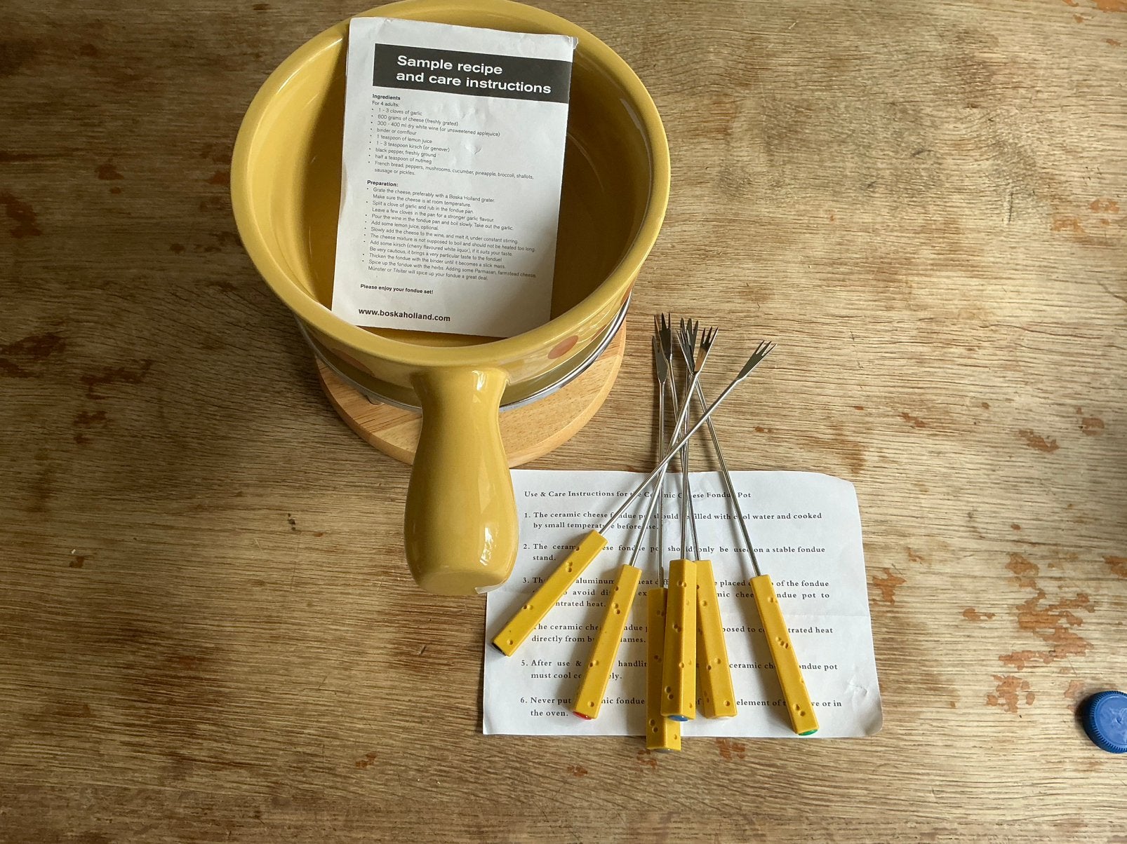 Boska fondueset, Ophalen, Zo goed als nieuw, Fondueset