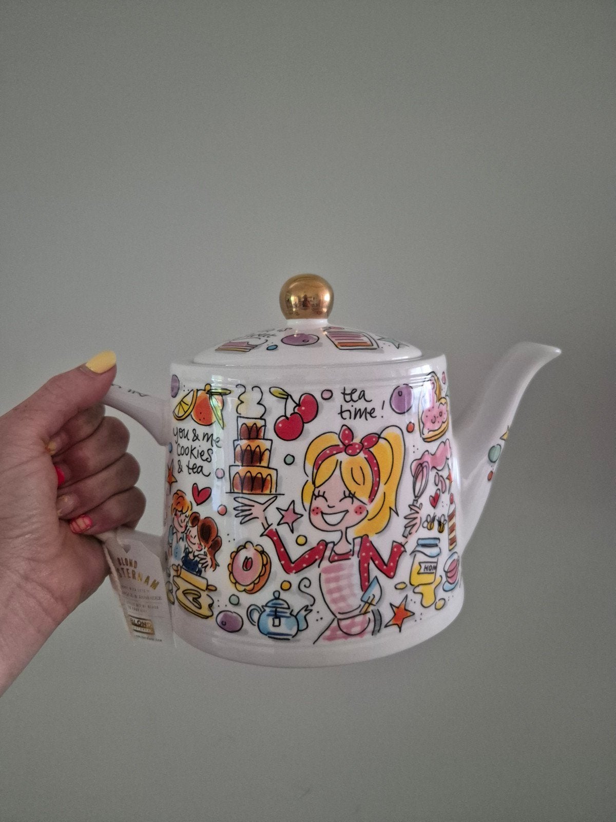 nieuwe theepot blond Amsterdam, Huis en Inrichting, Ophalen, Zo goed als nieuw, Aardewerk, Overige typen