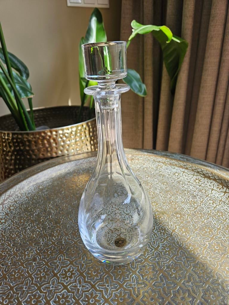 RCR Royal Crystal Rock Karaf - 24% PbO Loodkristal, Antiek en Kunst, Antiek | Glas en Kristal, Ophalen of Verzenden