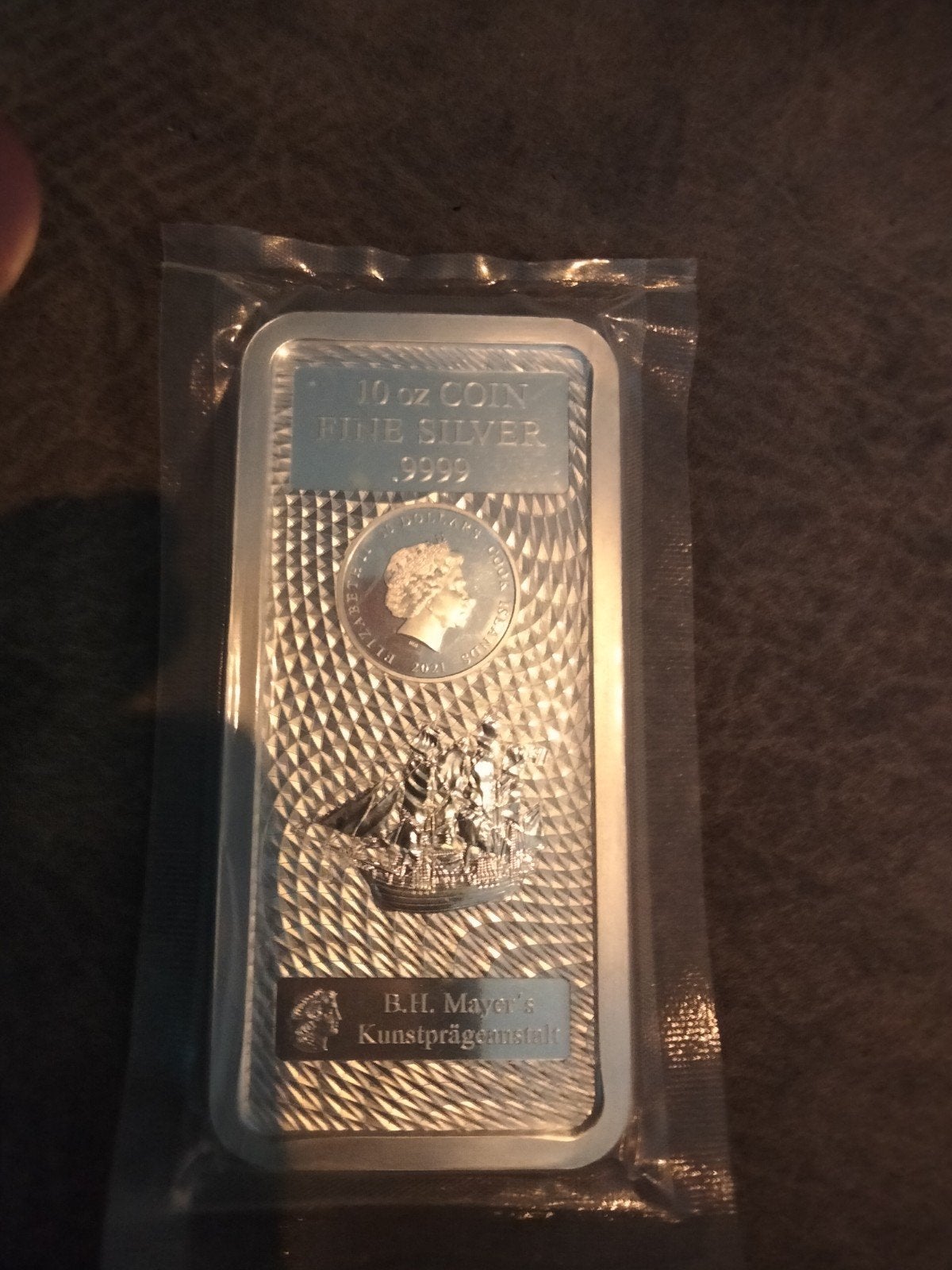 Cook Islands 10 oz Fijn Zilver .9999 Muntbaar, Postzegels en Munten, Edelmetalen en Baren, Ophalen of Verzenden