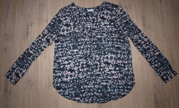 Zwart met Roze Blouse Jacqueline de Yong (38), Maat 38/40 (M), Zwart, Ophalen of Verzenden, Gedragen
