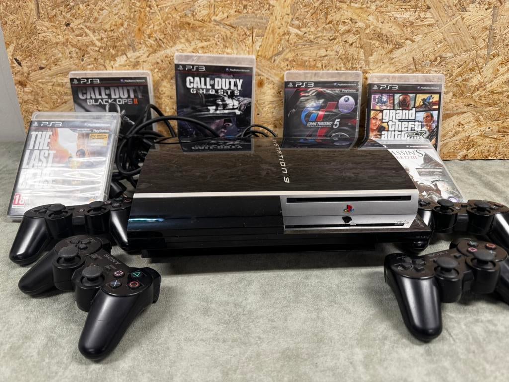 PlayStation 3 Phat Bundel - 4 Controllers & Top Games - ReK4, Met games, 40 GB, Phat, Ophalen of Verzenden