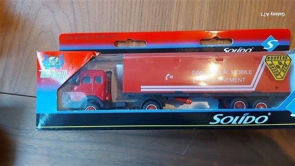 Solido 3516 Mercedes Simulator brandweer, Ophalen of Verzenden, Zo goed als nieuw, Bus of Vrachtwagen, Solido