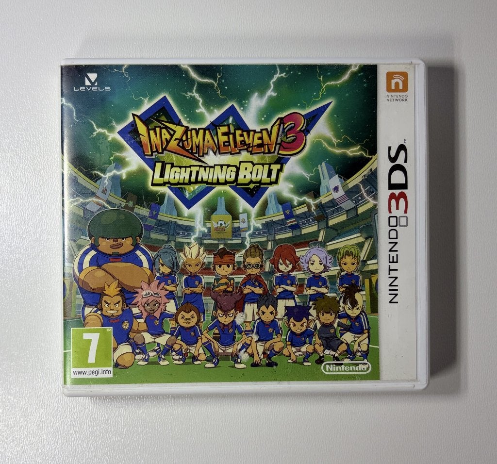 Inazuma Eleven 3 Lightning Bolt Nintendo 3DS compleet PAL, Spelcomputers en Games, Games | Nintendo 2DS en 3DS, 1 speler, Ophalen of Verzenden