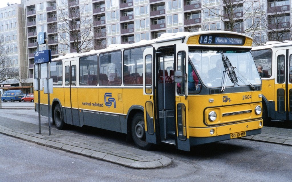 Busfoto MB 200 2504 cn  leiden, Verzenden, Voor 1920, Zuid-Holland