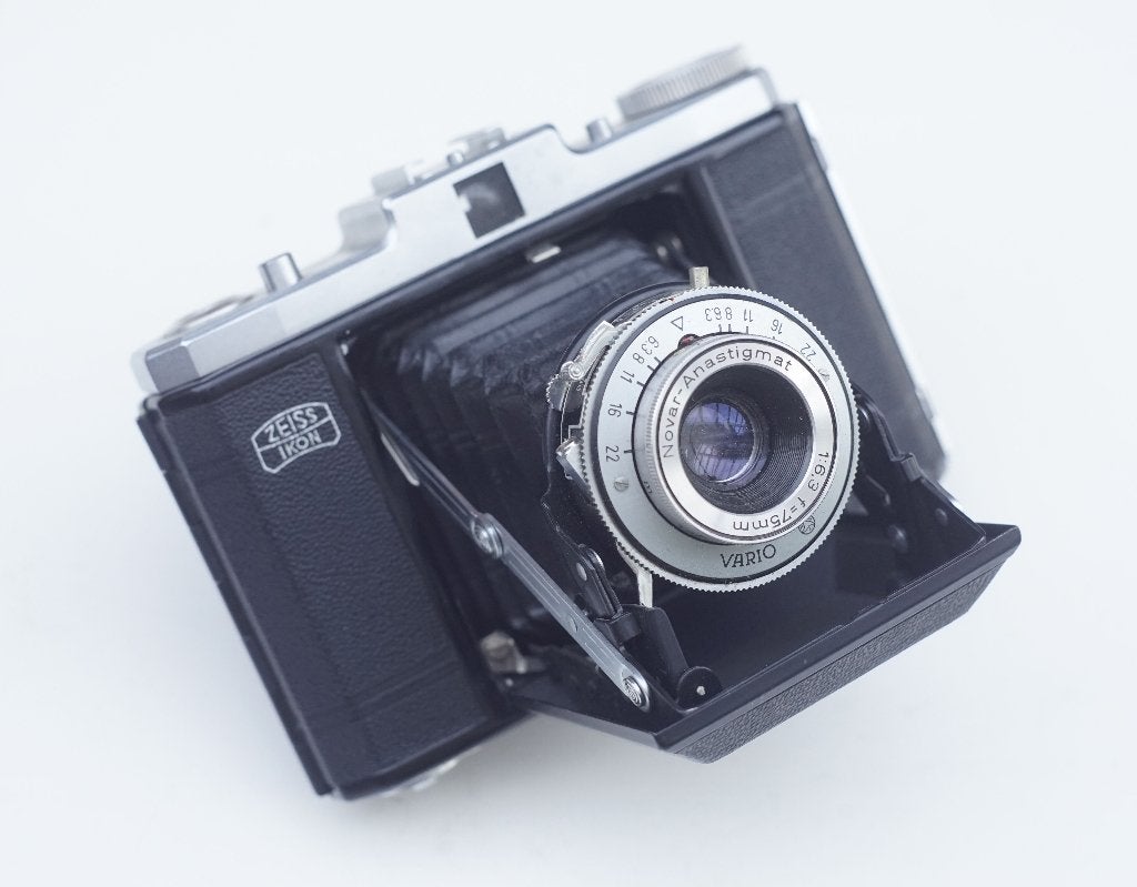 Zeiss Ikon Nettar klapcamera (Stuttgart) met Novar 75mm f6.3, Ophalen of Verzenden, Compact, Overige Merken