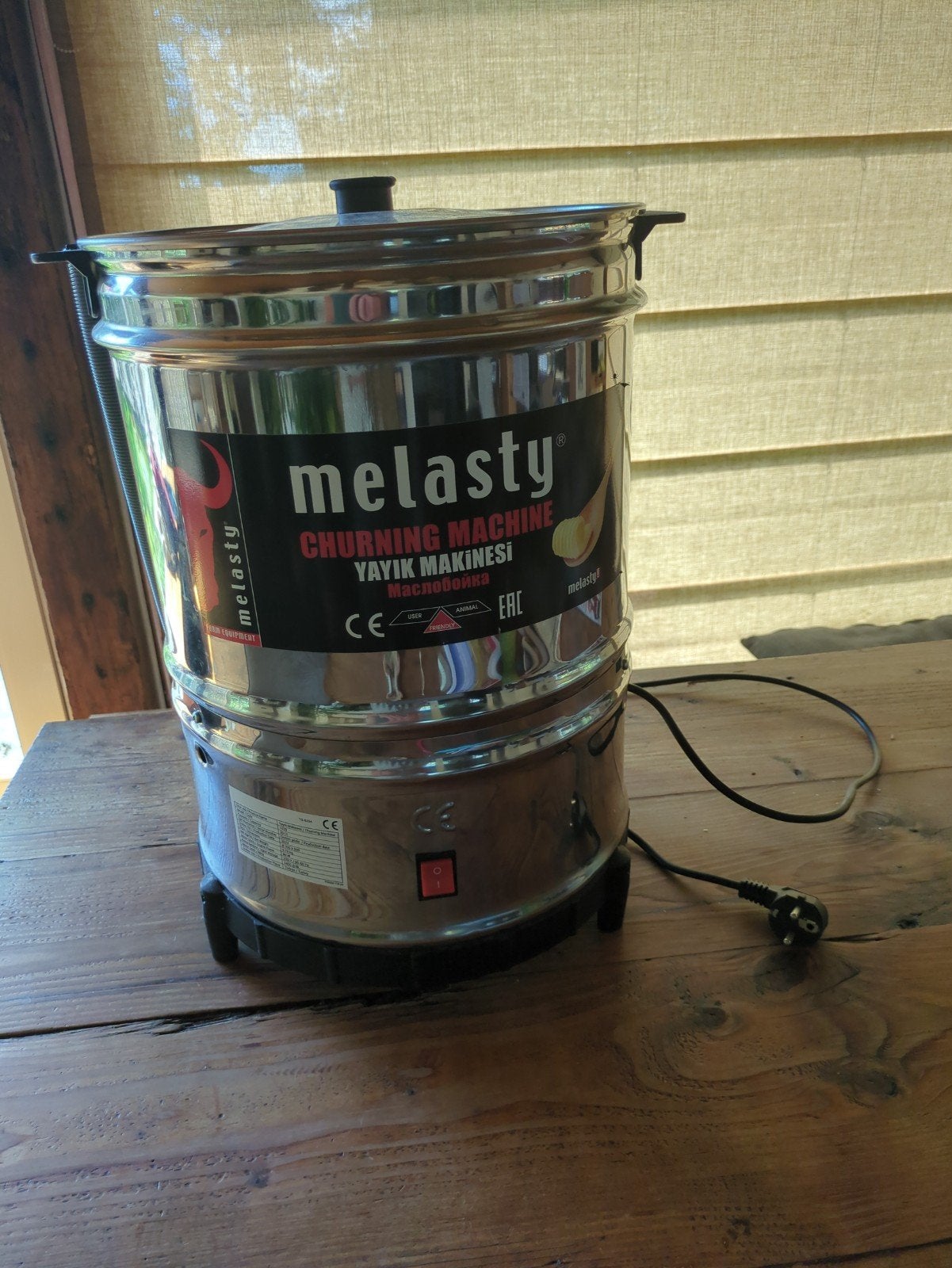 Melasty Elektrische Boterkarner - 40 liter, Ophalen