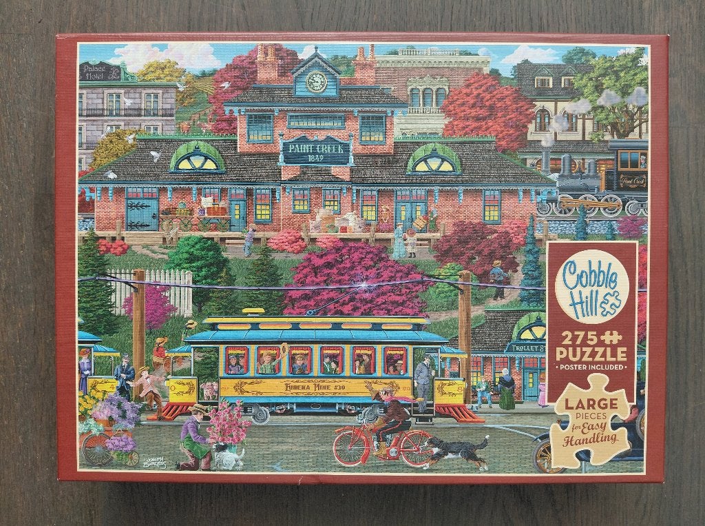 Cobble Hill - Trolley Station - 275XL, Hobby en Vrije tijd, Ophalen of Verzenden, Minder dan 500 stukjes, Zo goed als nieuw, Legpuzzel