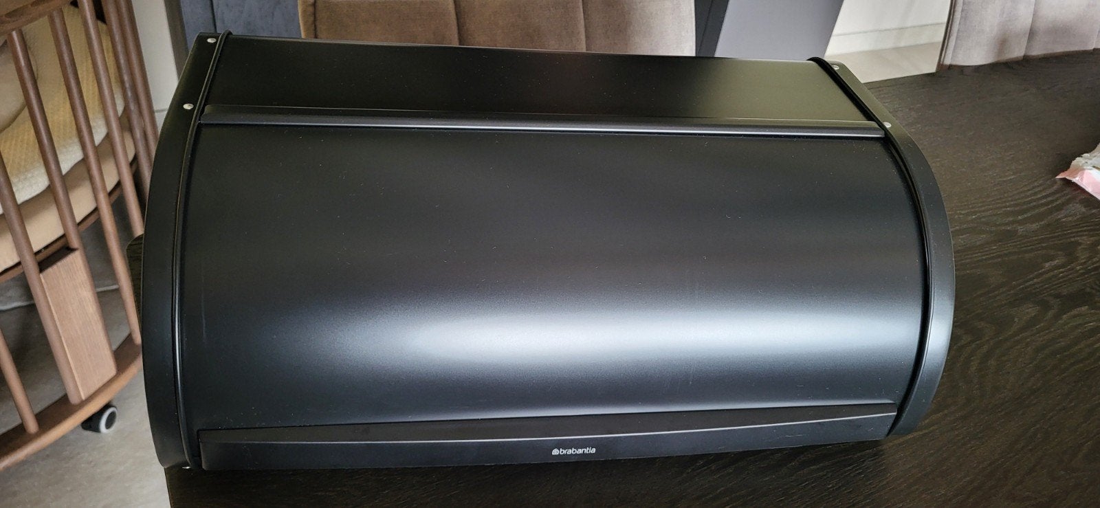 Brabantia Broodtrommel - Antraciet (45x17x26cm), Ophalen of Verzenden, Zo goed als nieuw