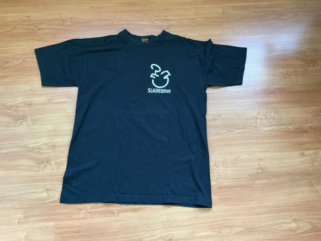 Slagwerkkrant shirt, Ophalen of Verzenden, Zo goed als nieuw, Maat 52/54 (L), Zwart