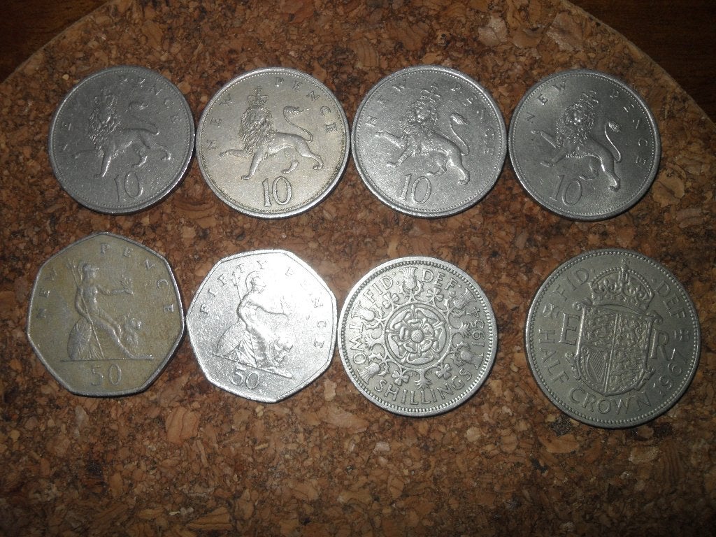 7 MUNTEN KONINGIN ELIZABETH II., Ophalen of Verzenden, Overige landen, Losse munt