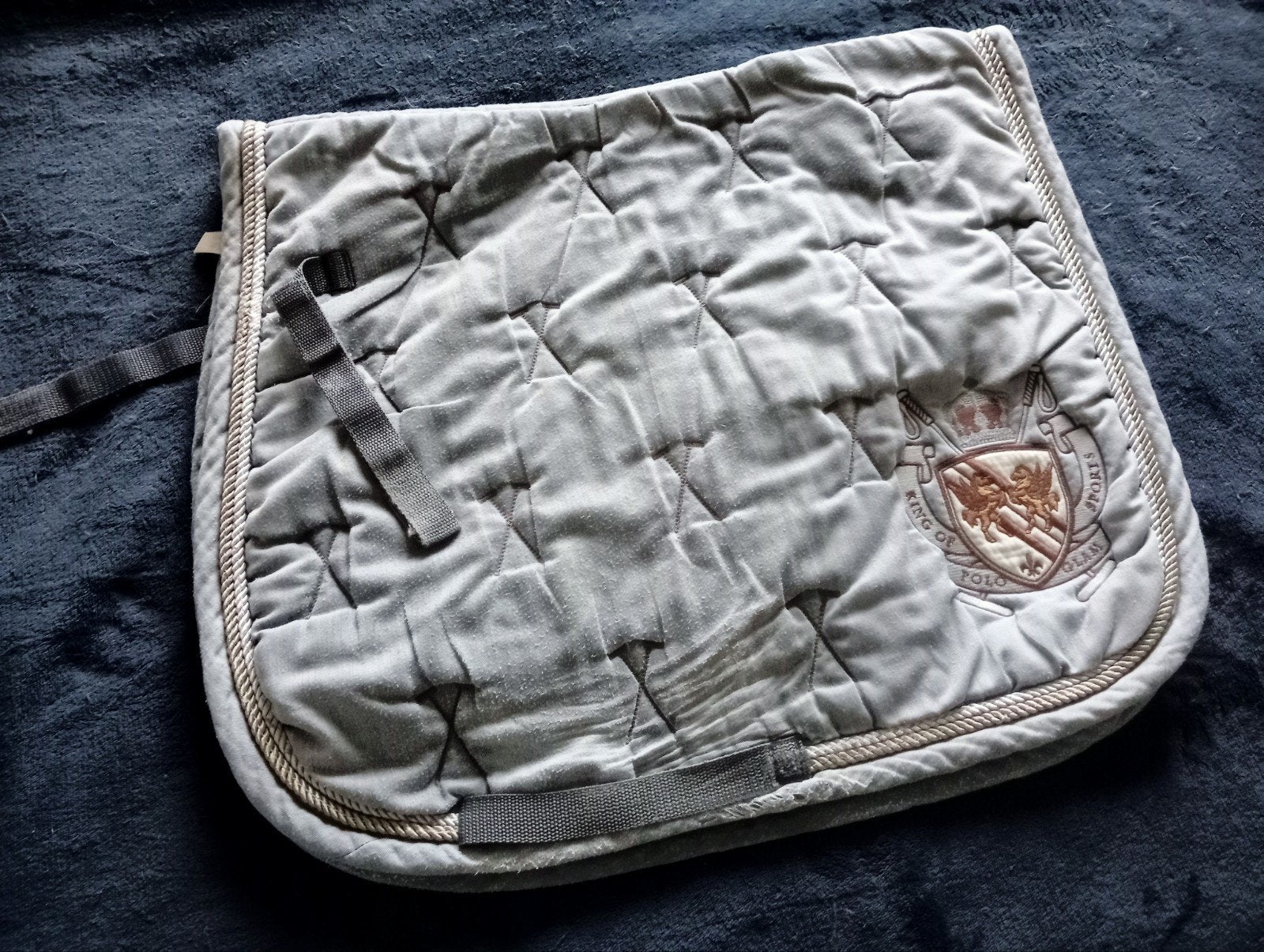 Fijn Hv Polo grijs dressuur dekje mt cob/full, Ophalen of Verzenden, Gebruikt